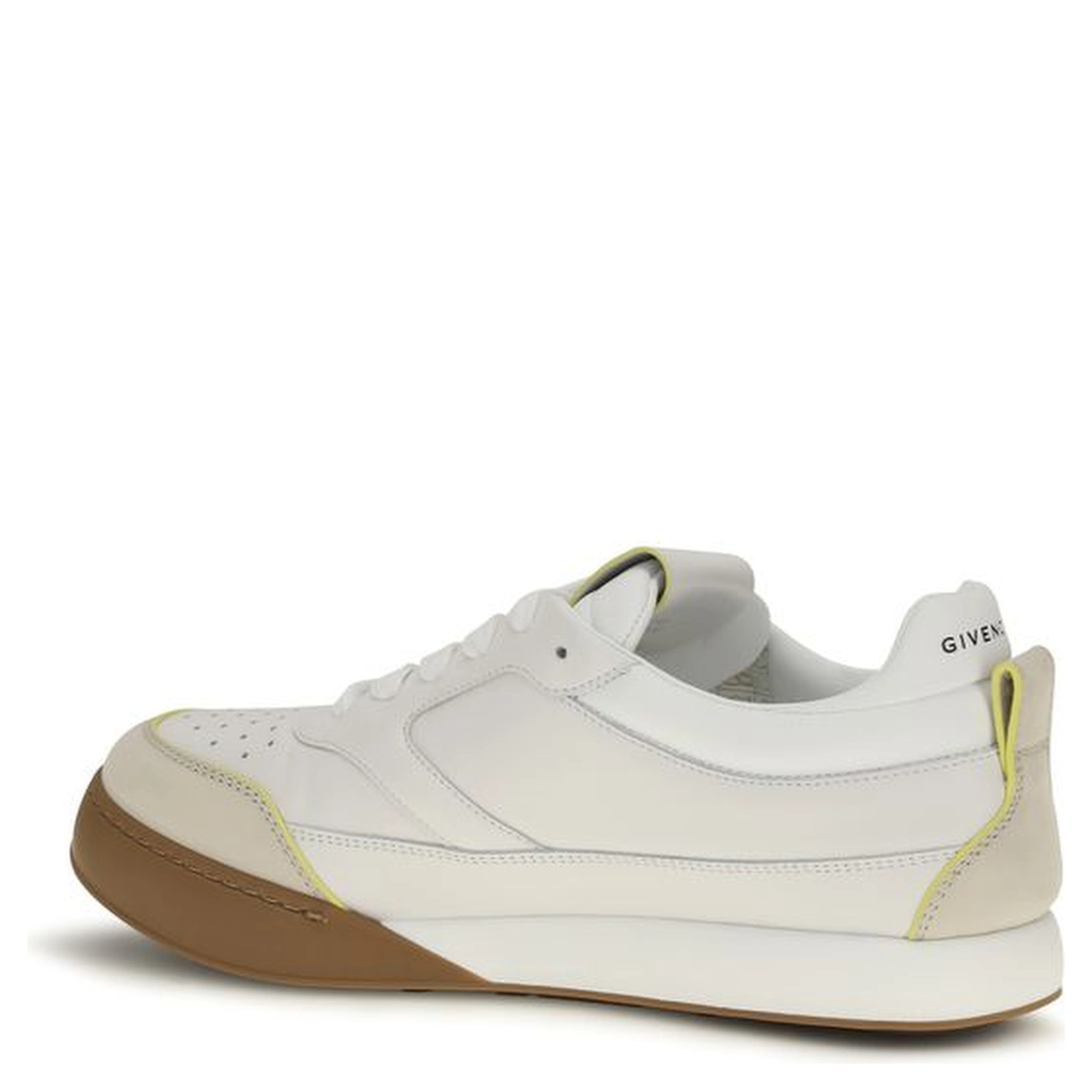 White Calf Leather Bos Taurus Low Top Sneakers