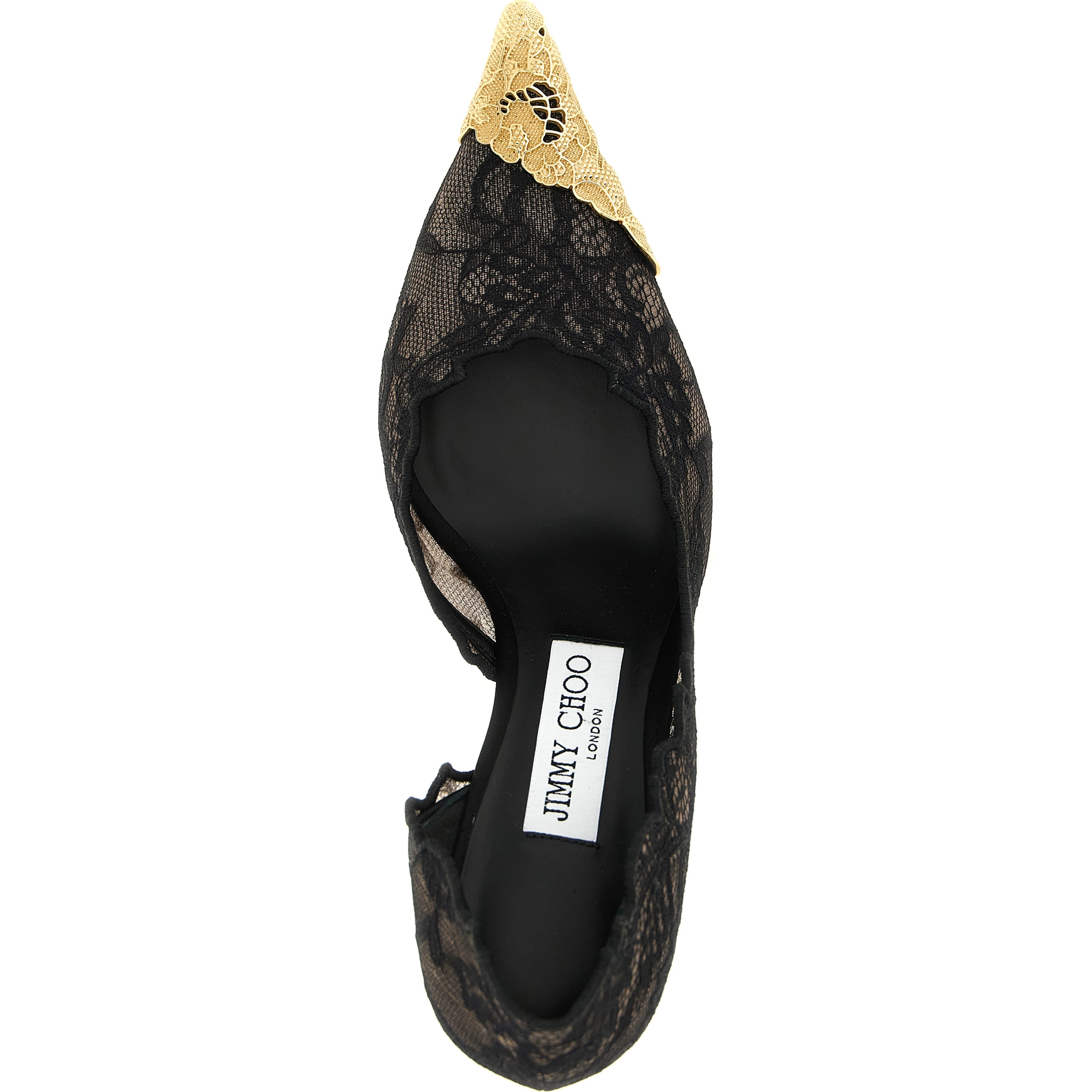 Black Tencel Mid Heel Pumps