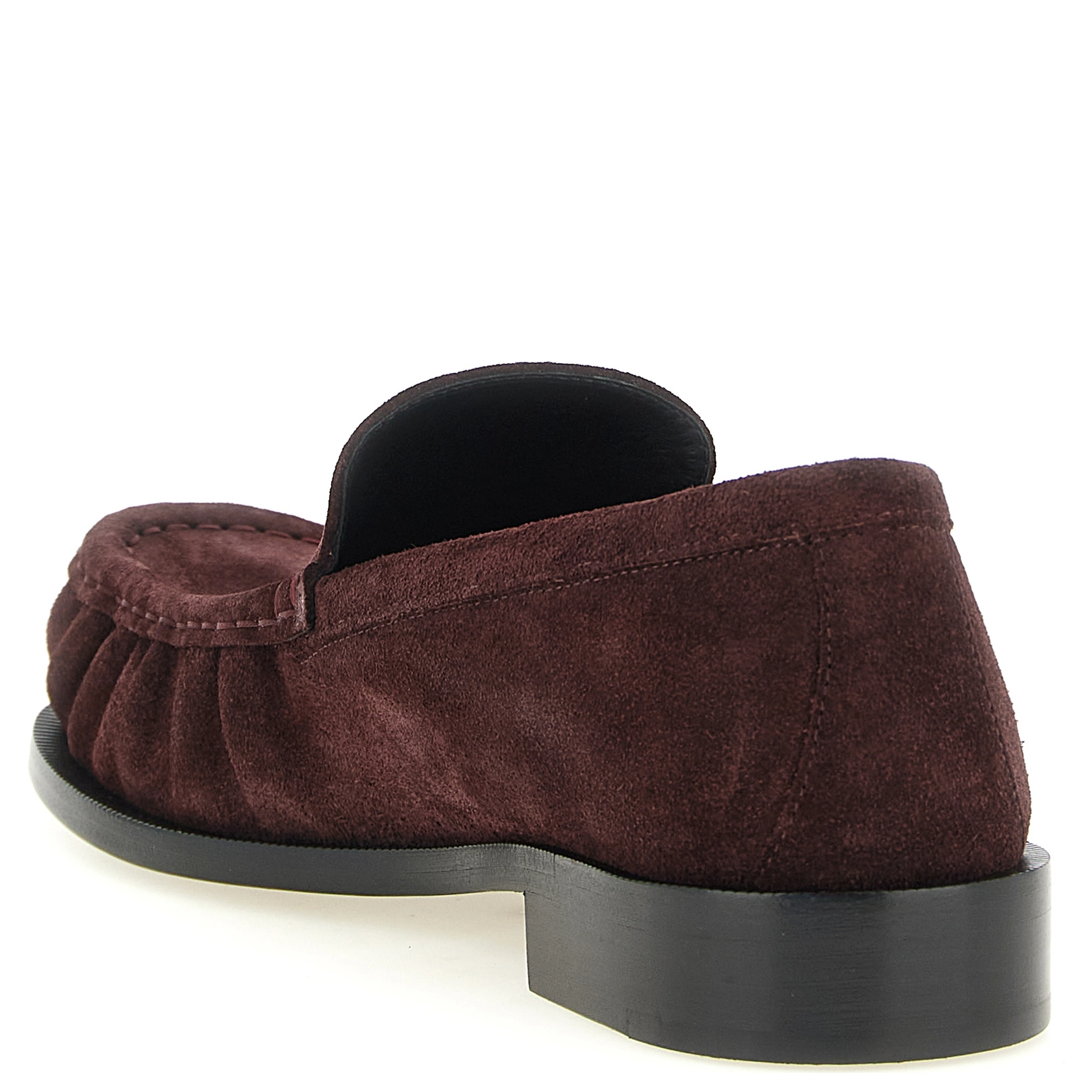Bordeaux Calfskin Slip-On Loafers