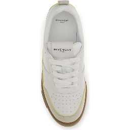 White Calf Leather Bos Taurus Low Top Sneakers