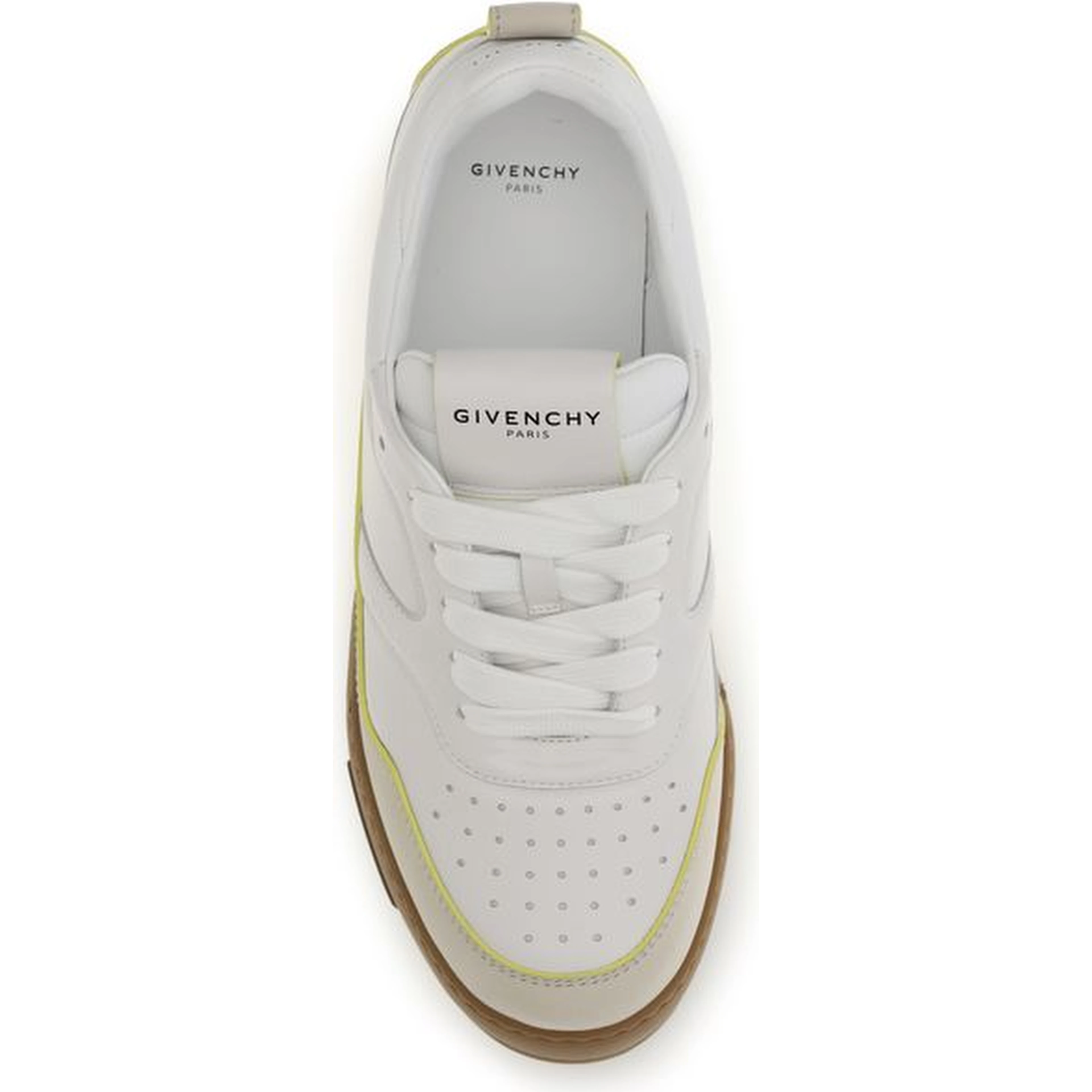 White Calf Leather Bos Taurus Low Top Sneakers