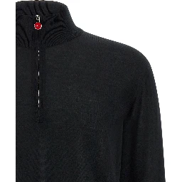 Black Wool Cardigan
