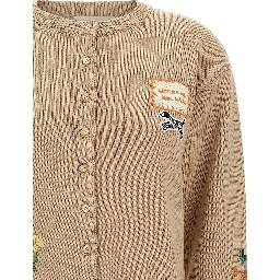 Beige Cotton Cardigan