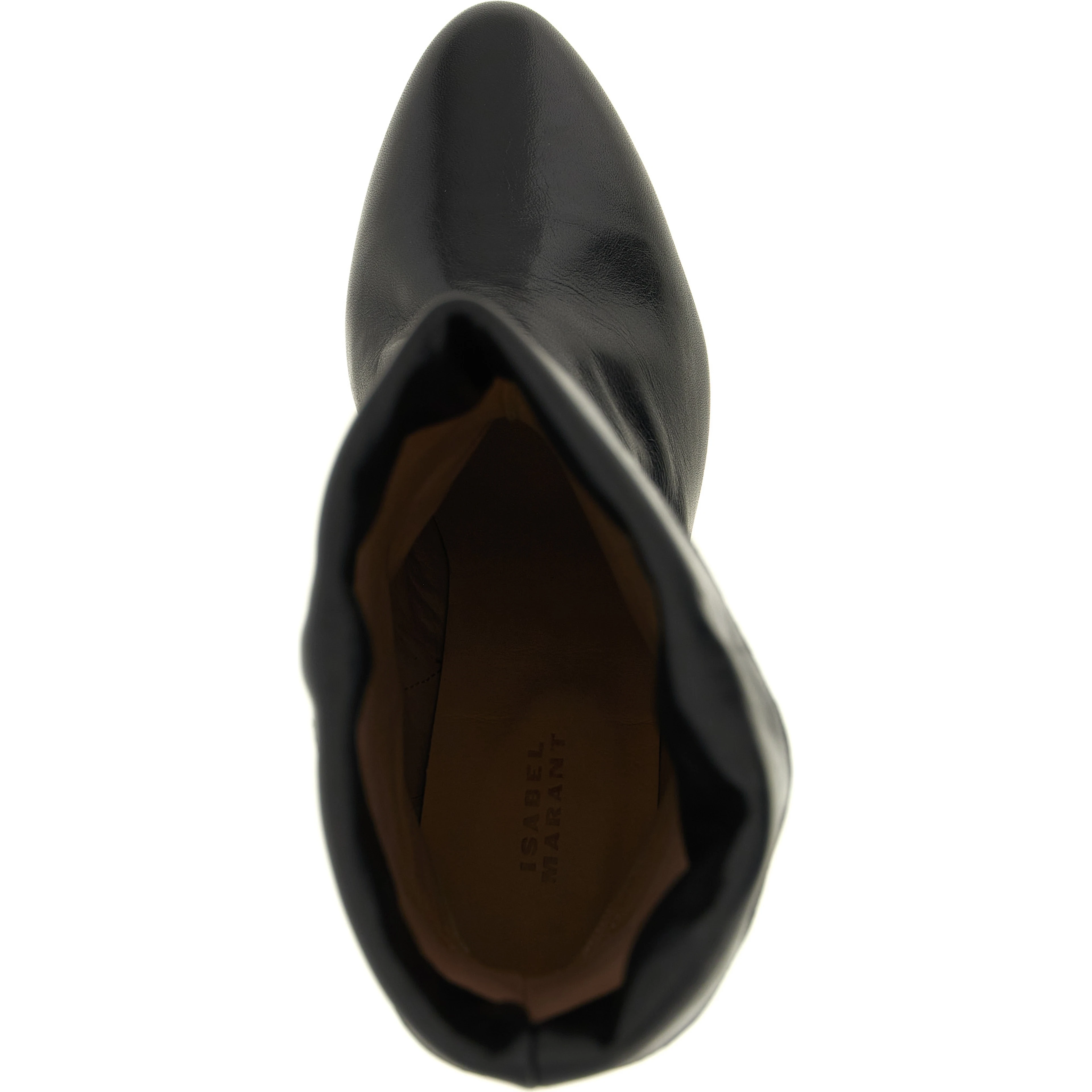 Black Cowhide Ankle Boots