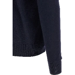 Blue Wool Cardigan