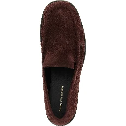 Bordeaux Calfskin Slip-On Loafers