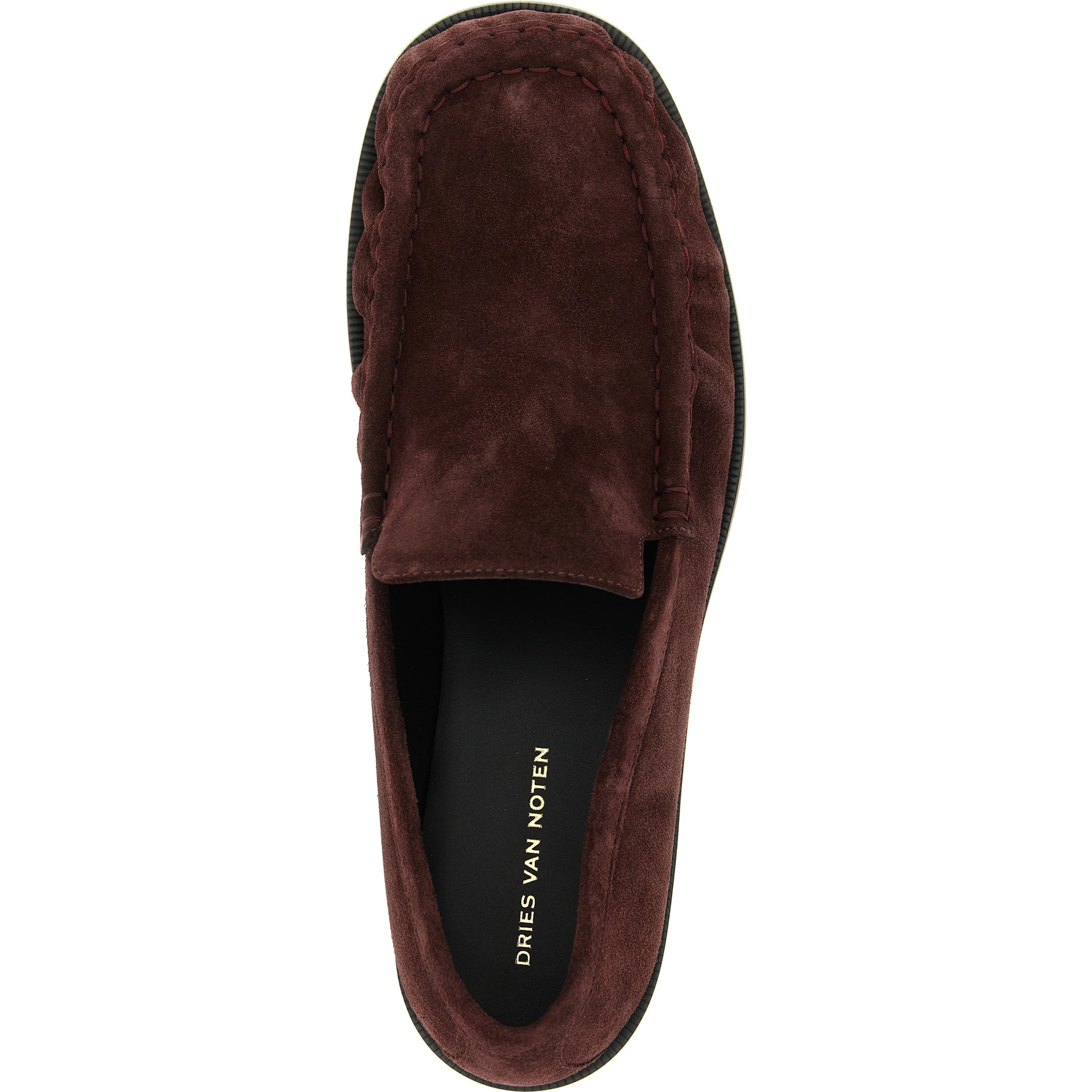 Bordeaux Calfskin Slip-On Loafers