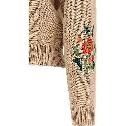 Beige Cotton Cardigan