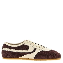 Bordeaux Calfskin Low Top Sneakers