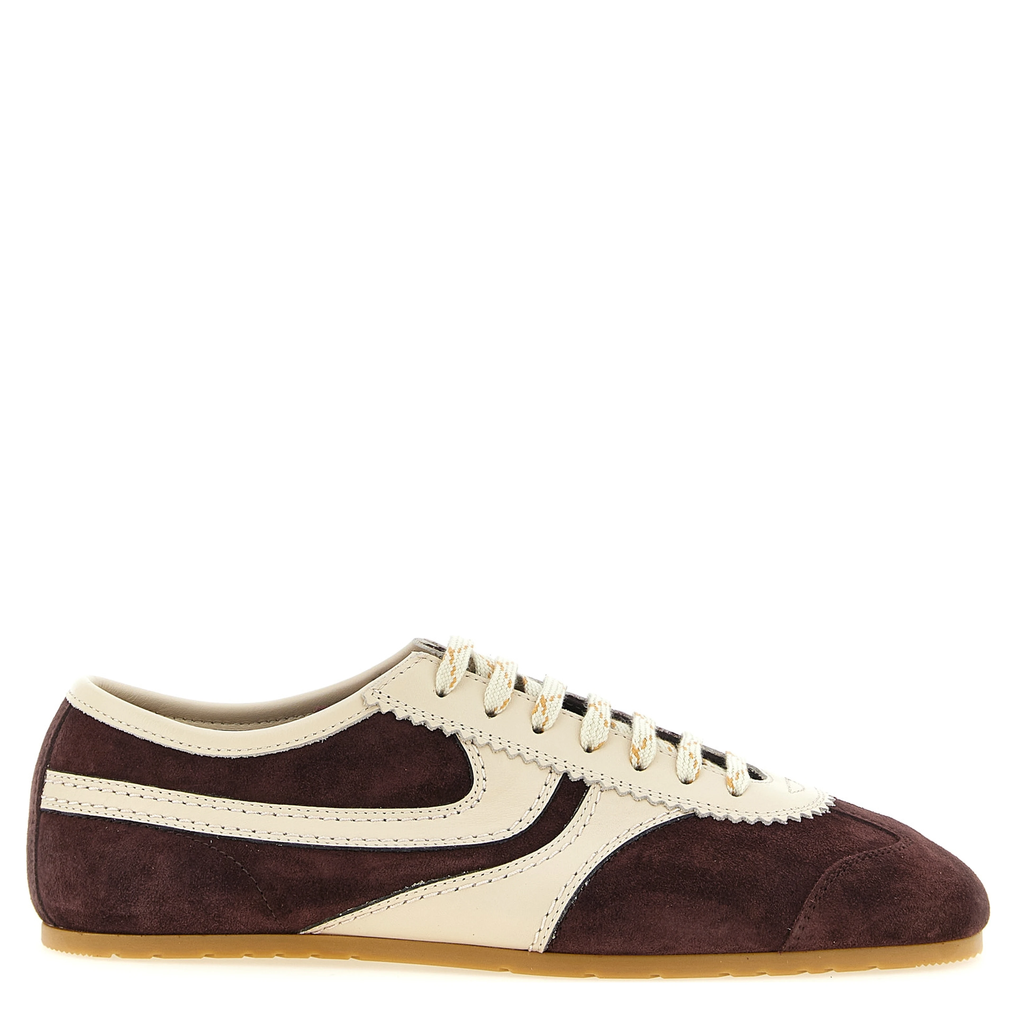 Bordeaux Calfskin Low Top Sneakers