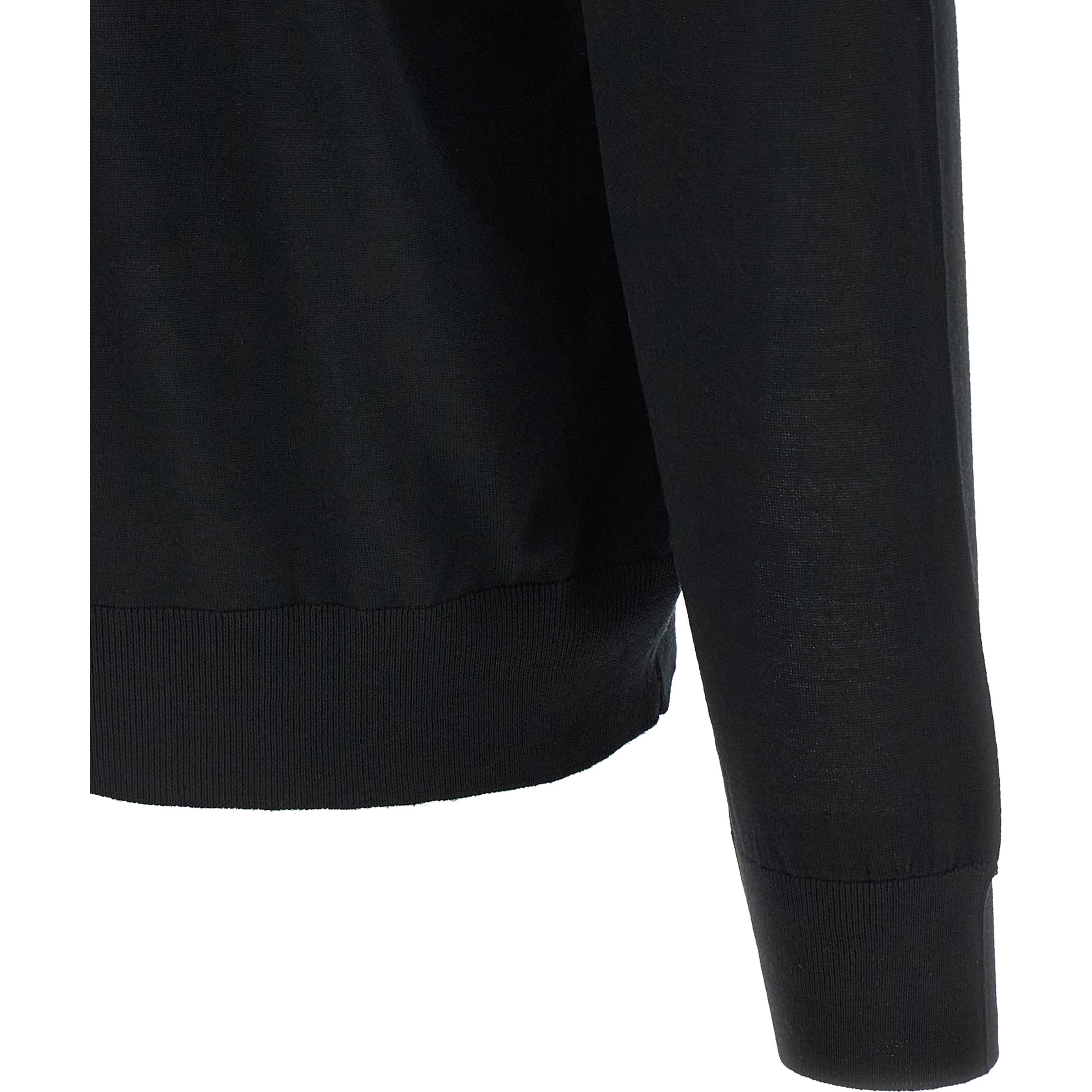 Black Wool Cardigan