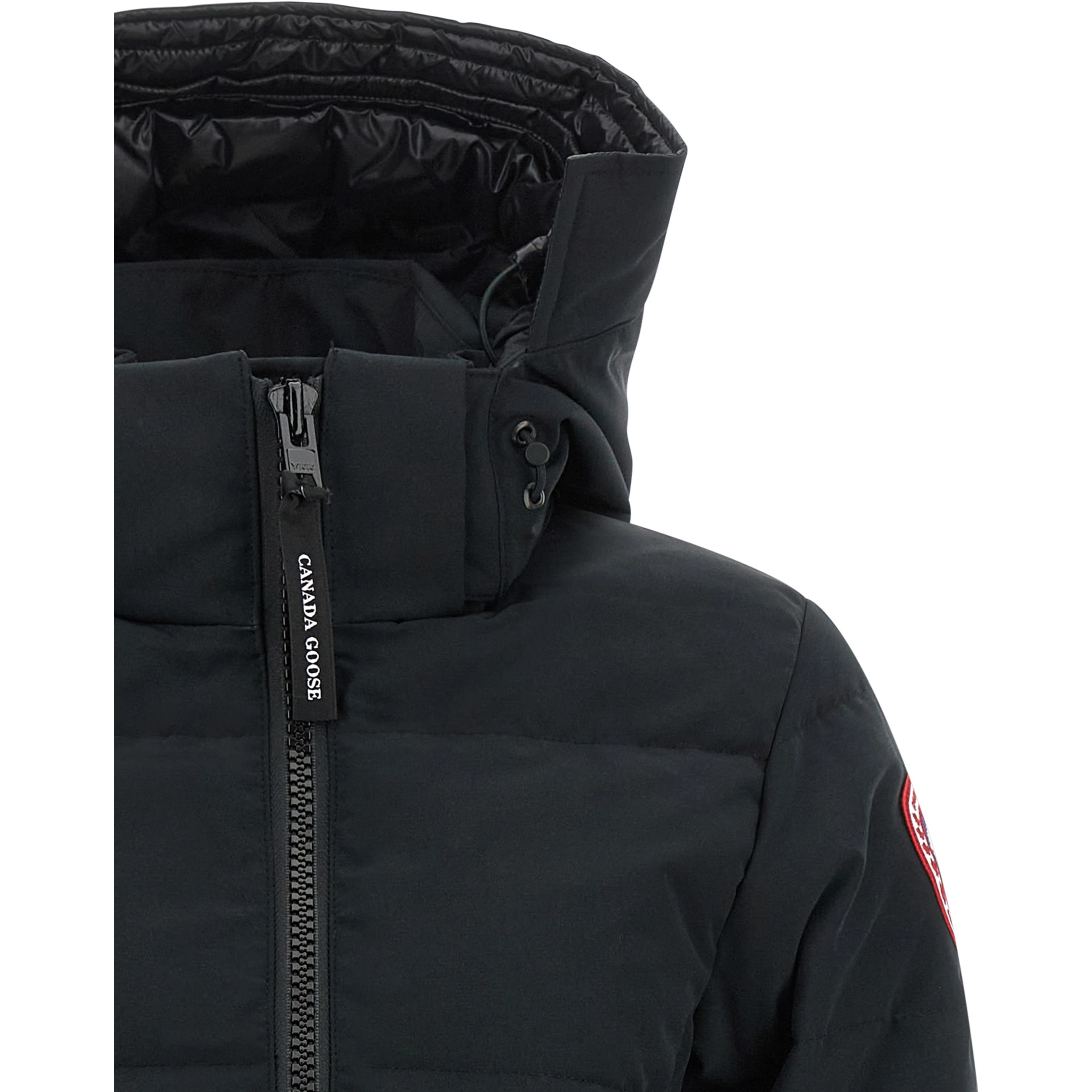 Black Polyester Parka