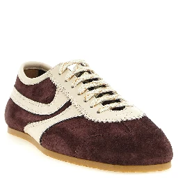 Bordeaux Calfskin Low Top Sneakers