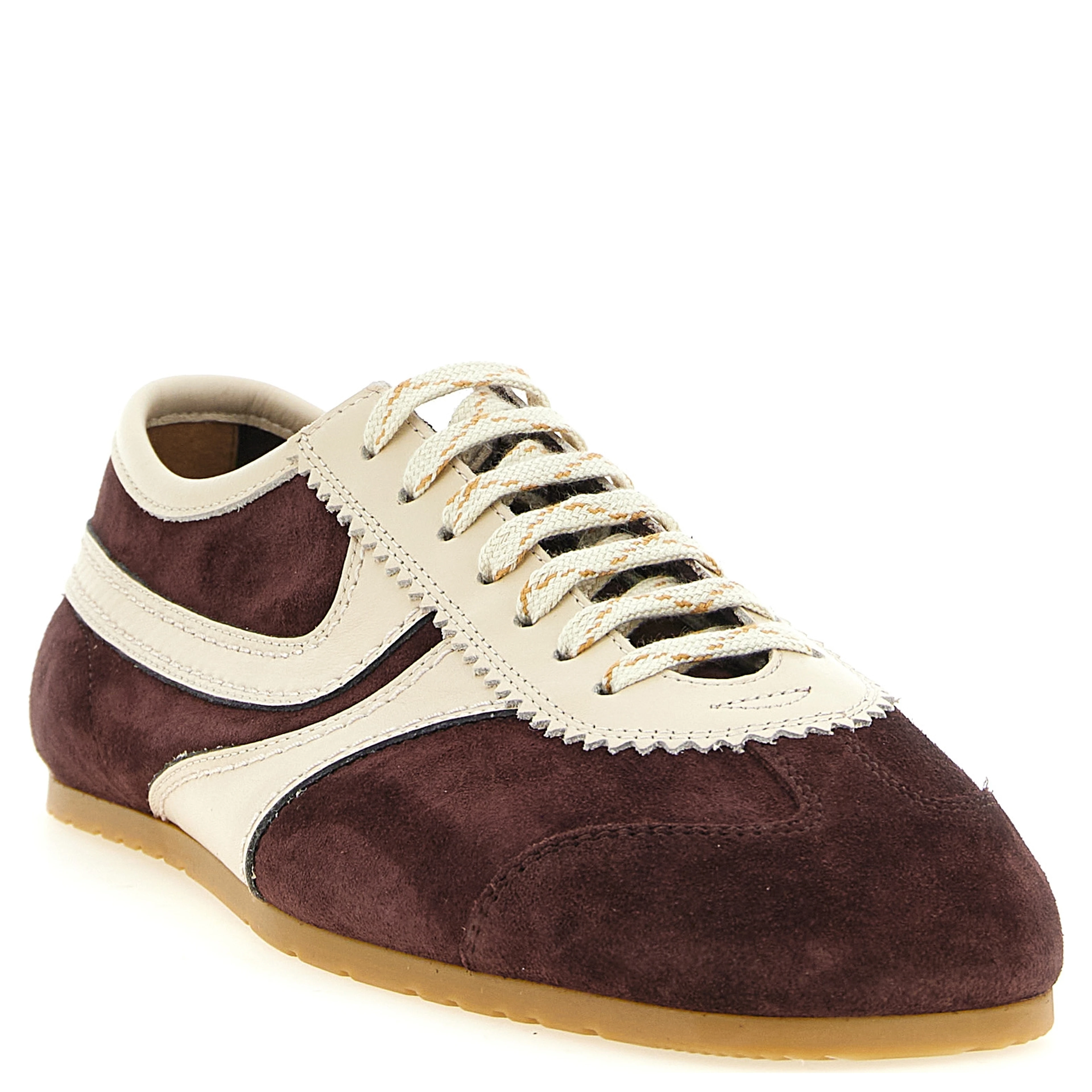 Bordeaux Calfskin Low Top Sneakers