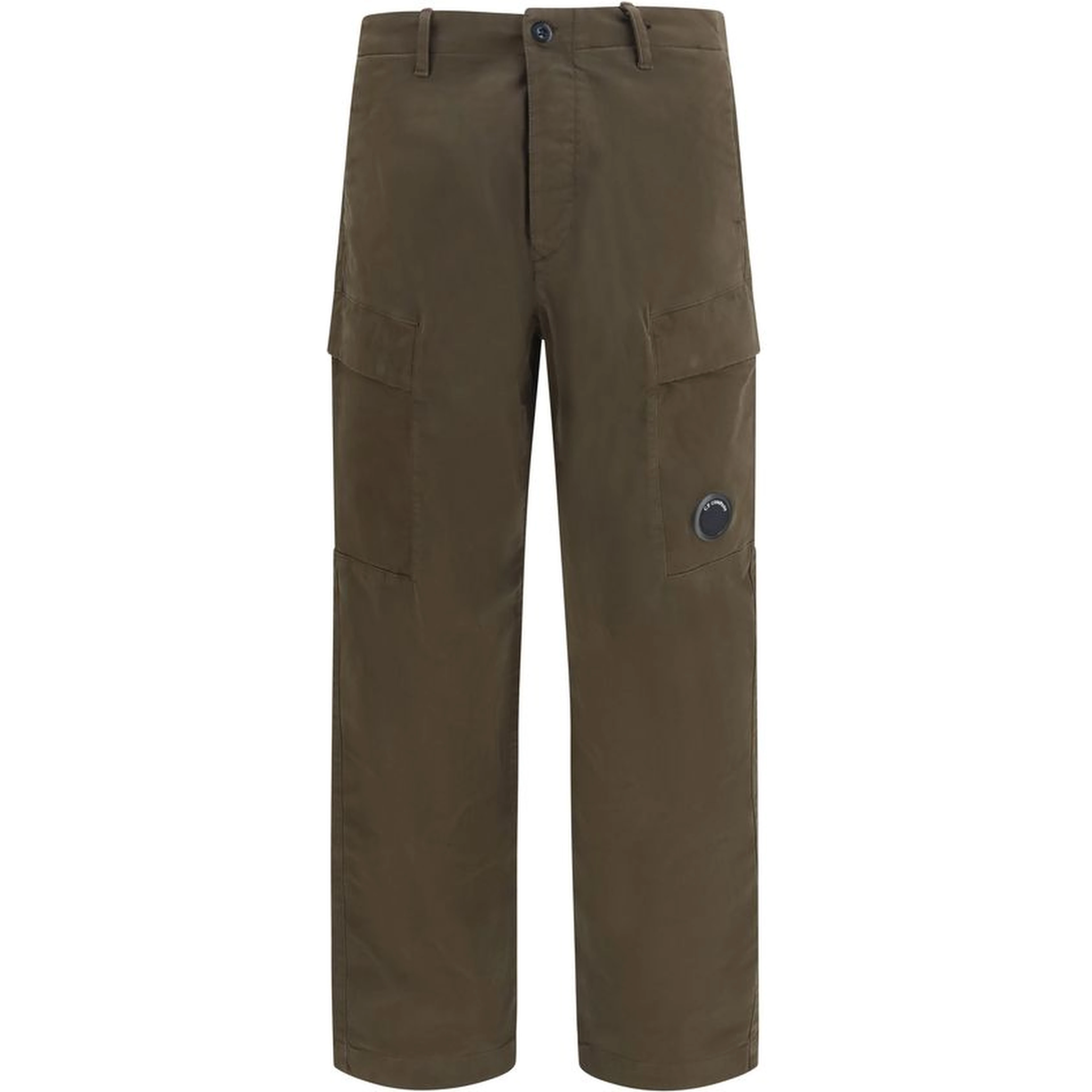 Bicolor Cotton Cargo Pants