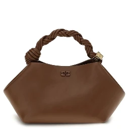 Brown Recycled Leather Shoulder Bag