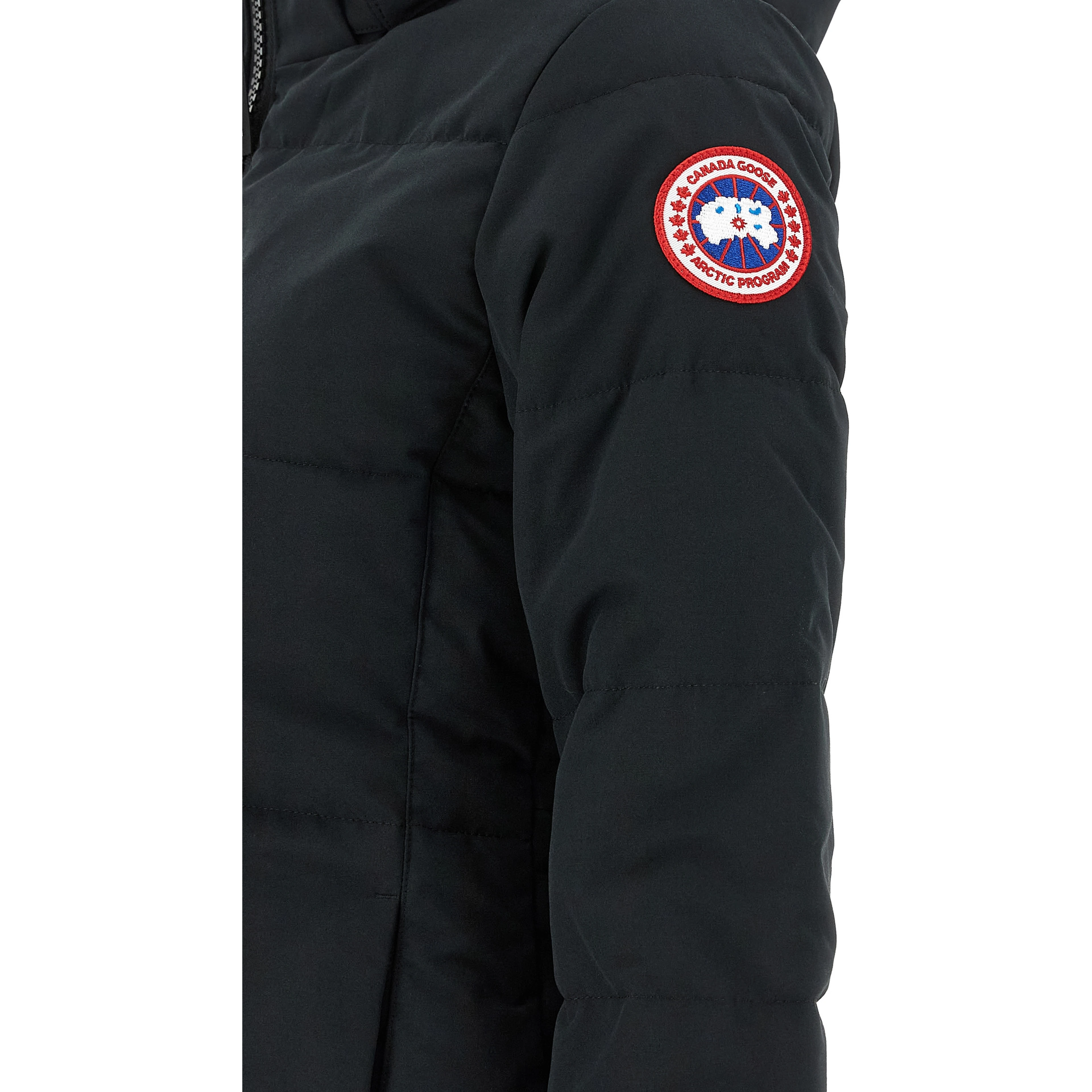 Black Polyester Parka