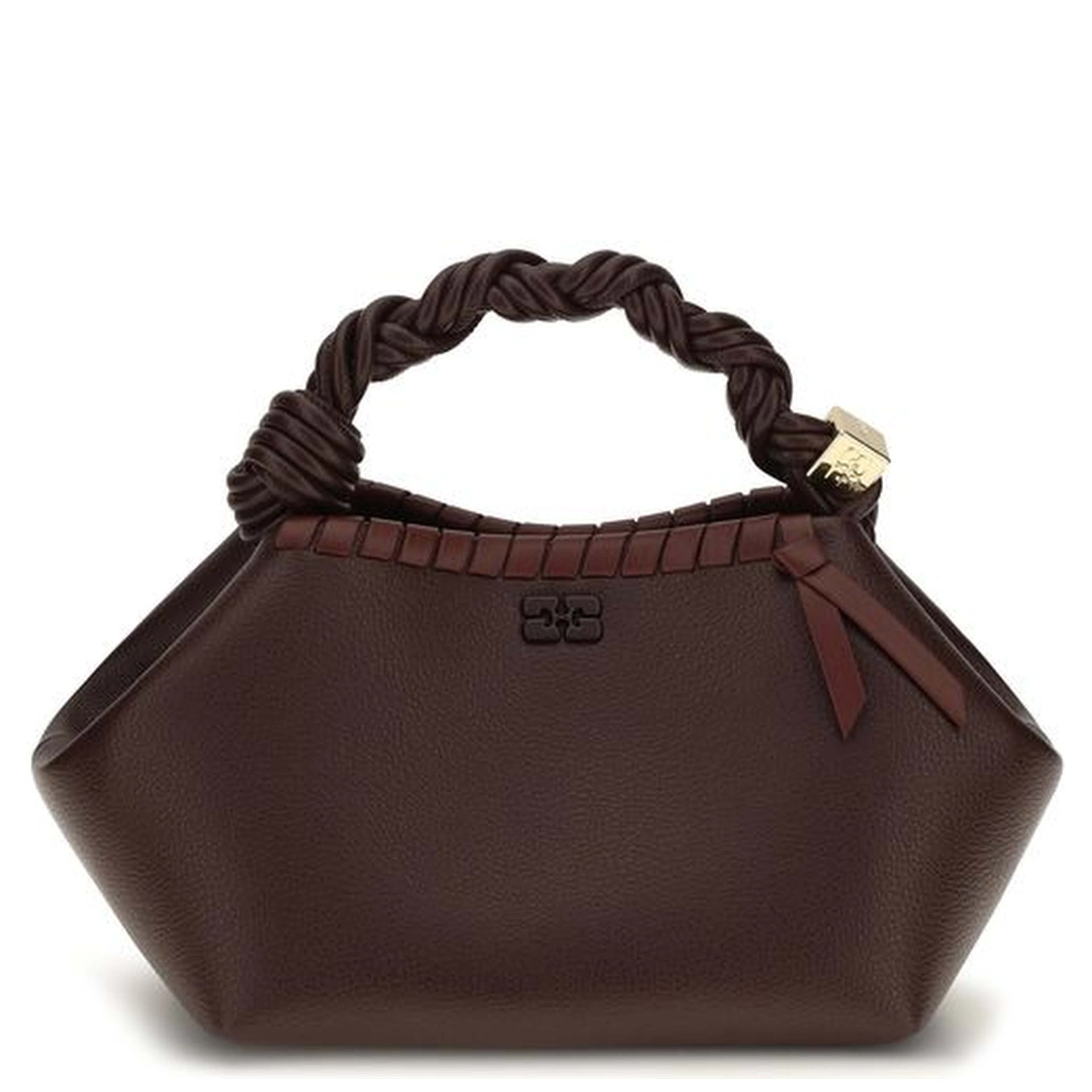 Brown Recycled Leather Shoulder Bag