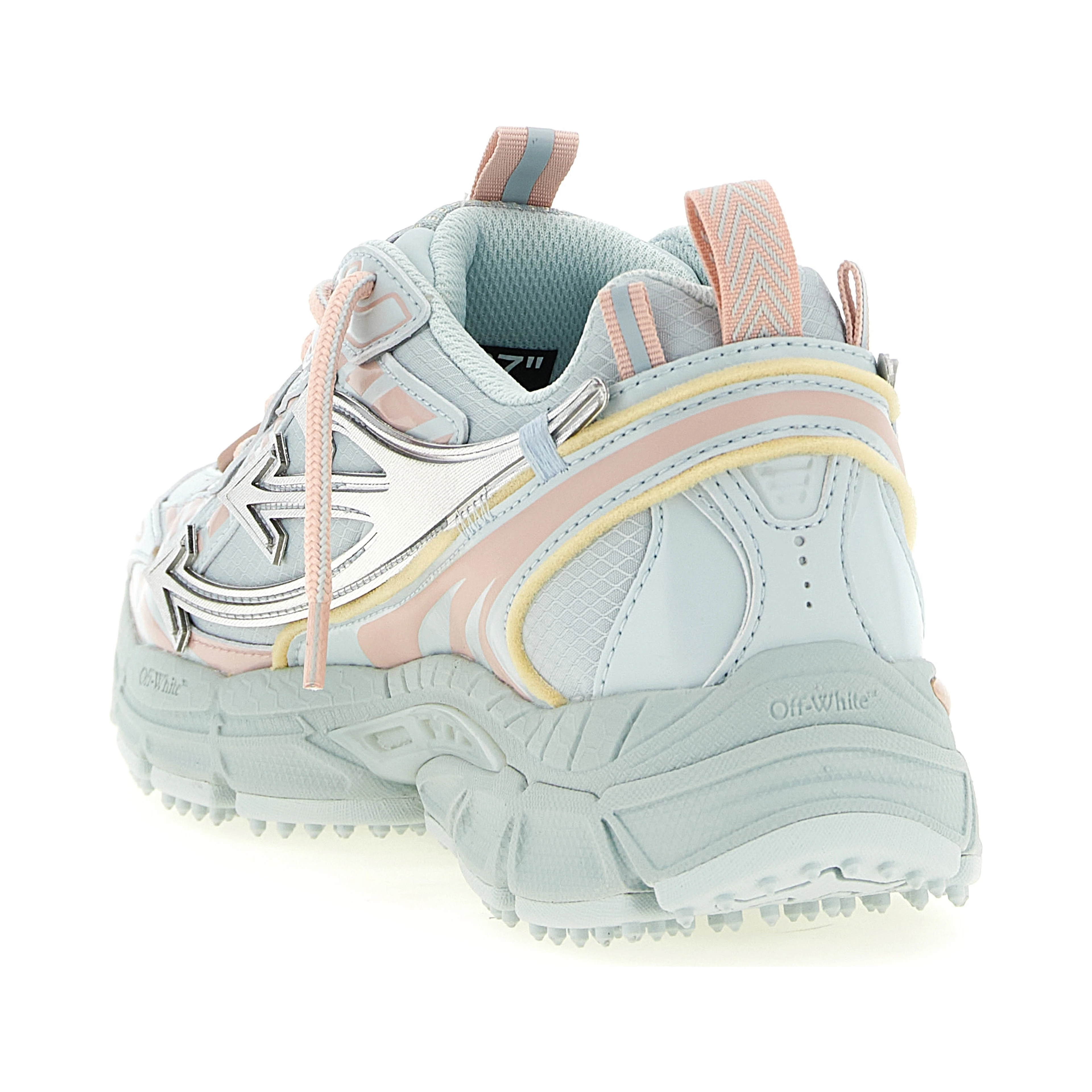 Blue Polyethylene Athletic Sneakers