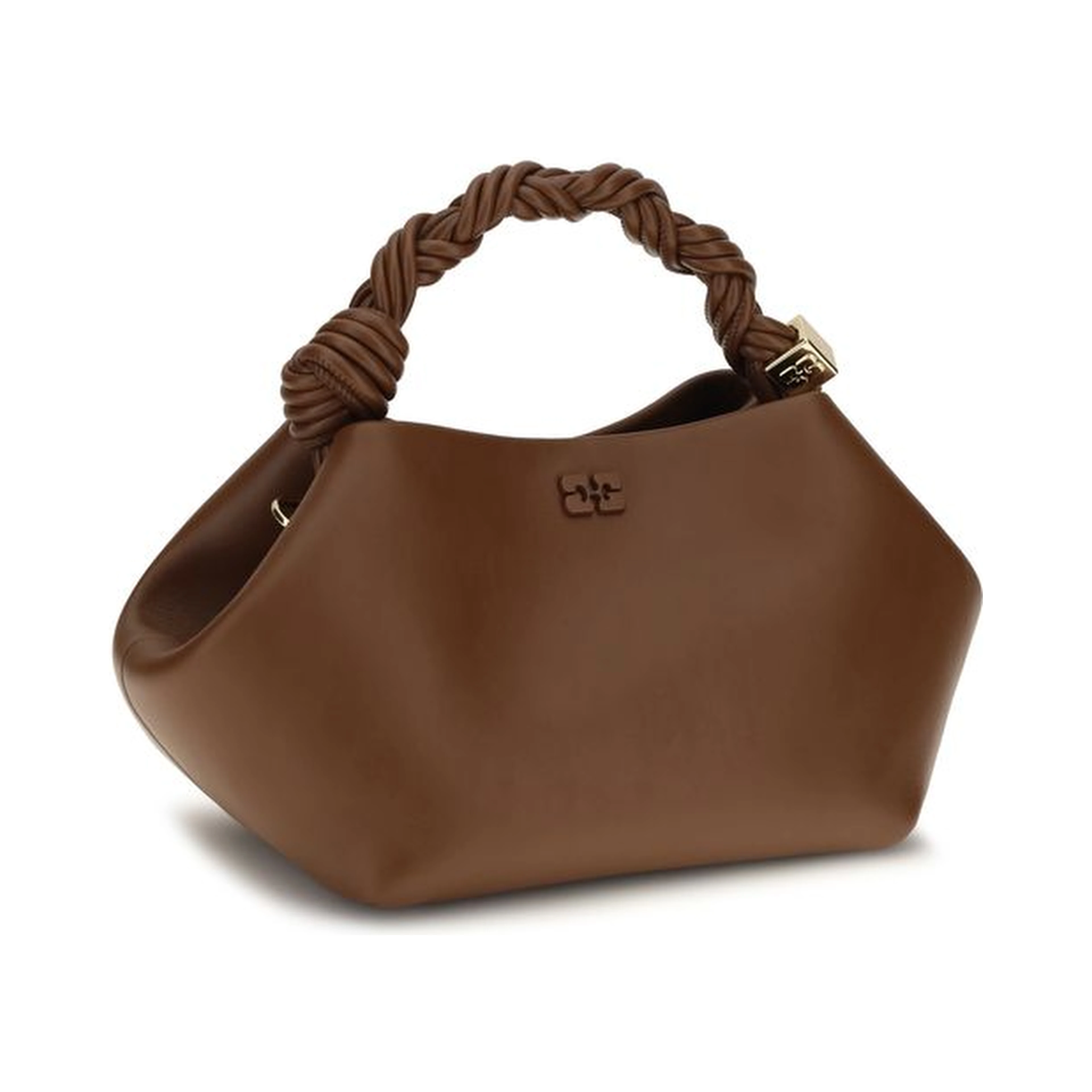 Brown Recycled Leather Shoulder Bag