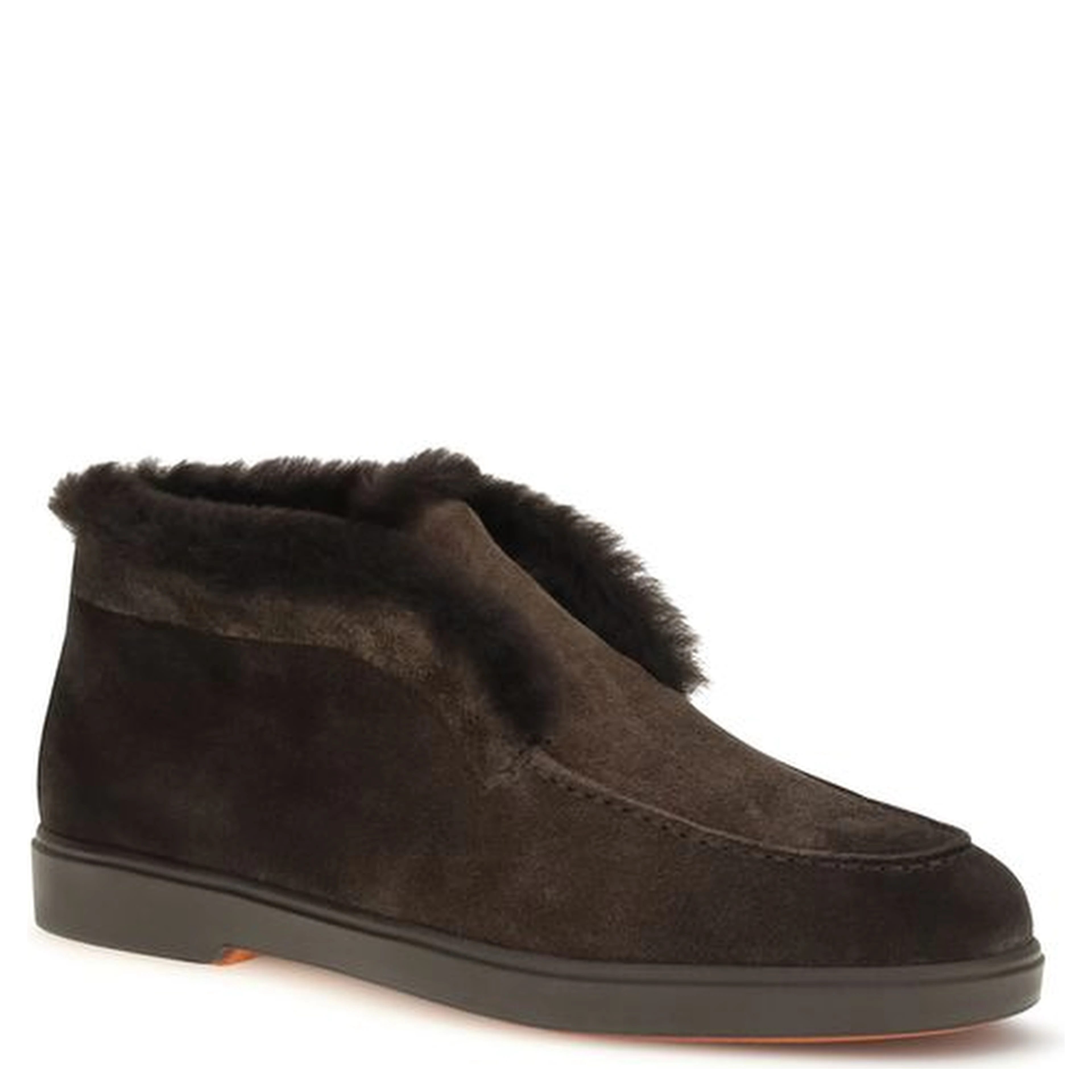 Brown Calf Leather Bos Taurus Ankle Boots