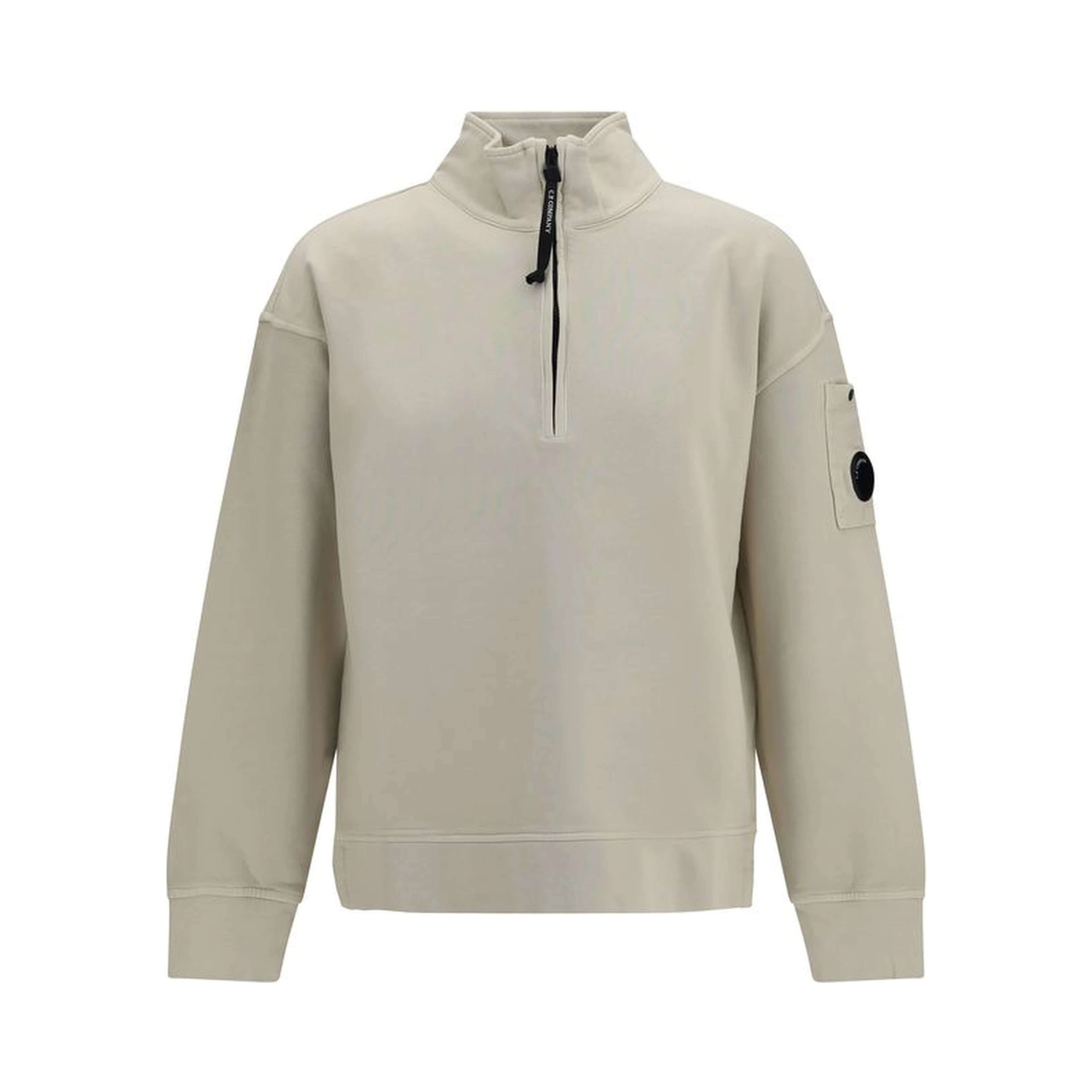 Beige Cotton Sweatshirt