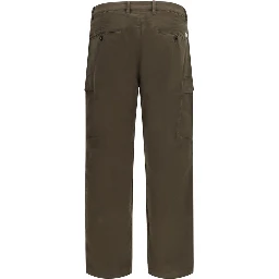 Bicolor Cotton Cargo Pants