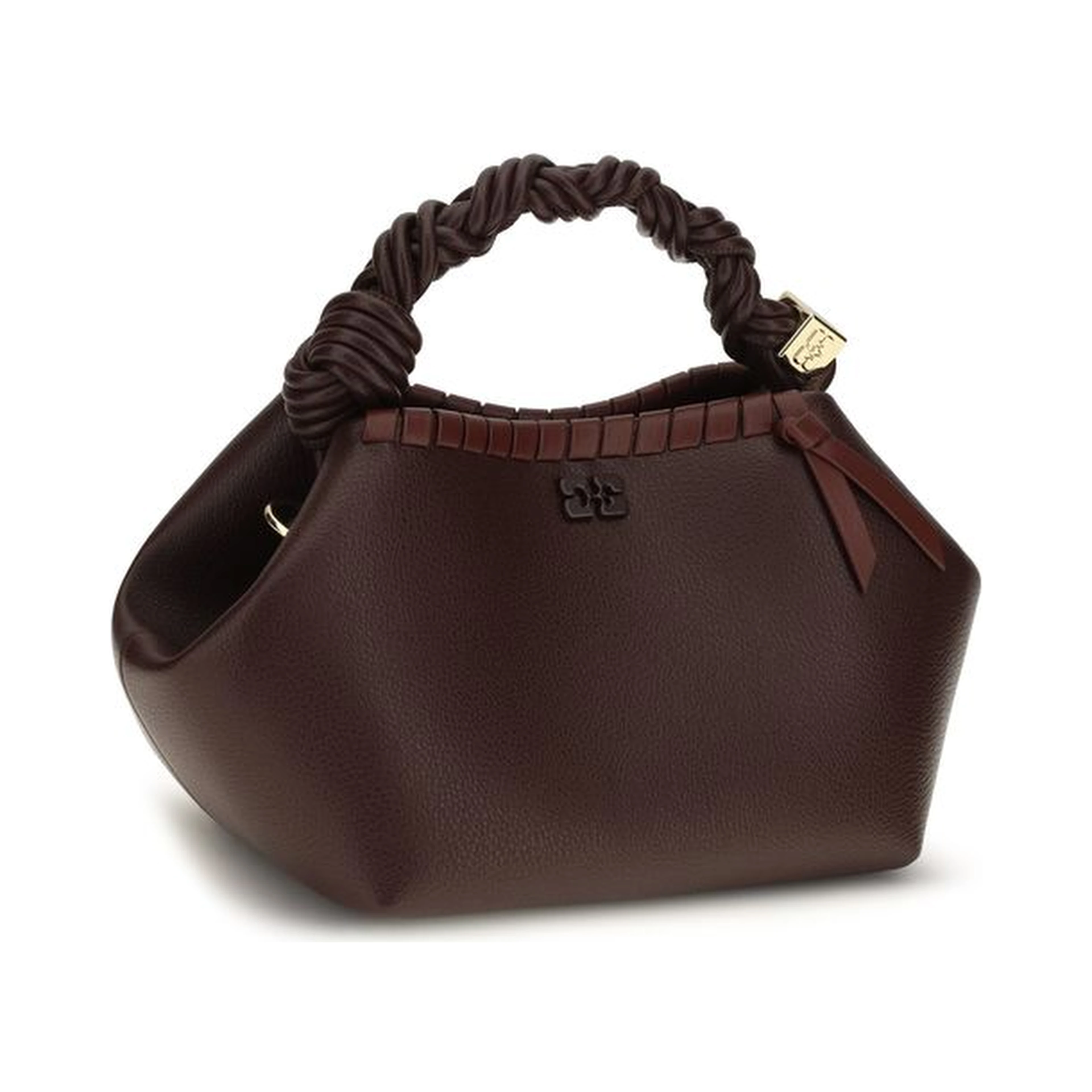 Brown Recycled Leather Shoulder Bag