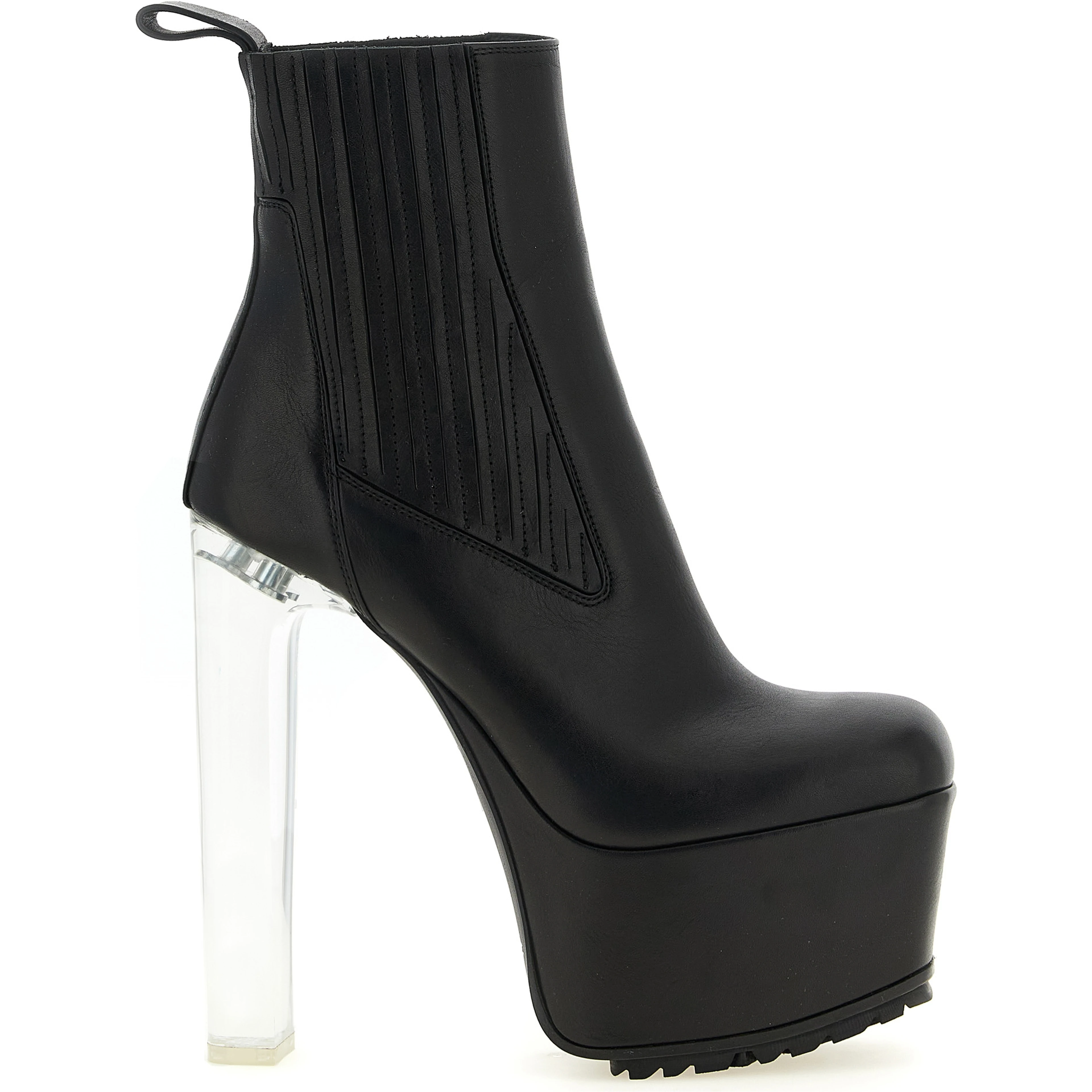Black Calfskin Ankle Boots