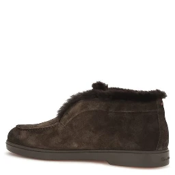Brown Calf Leather Bos Taurus Ankle Boots