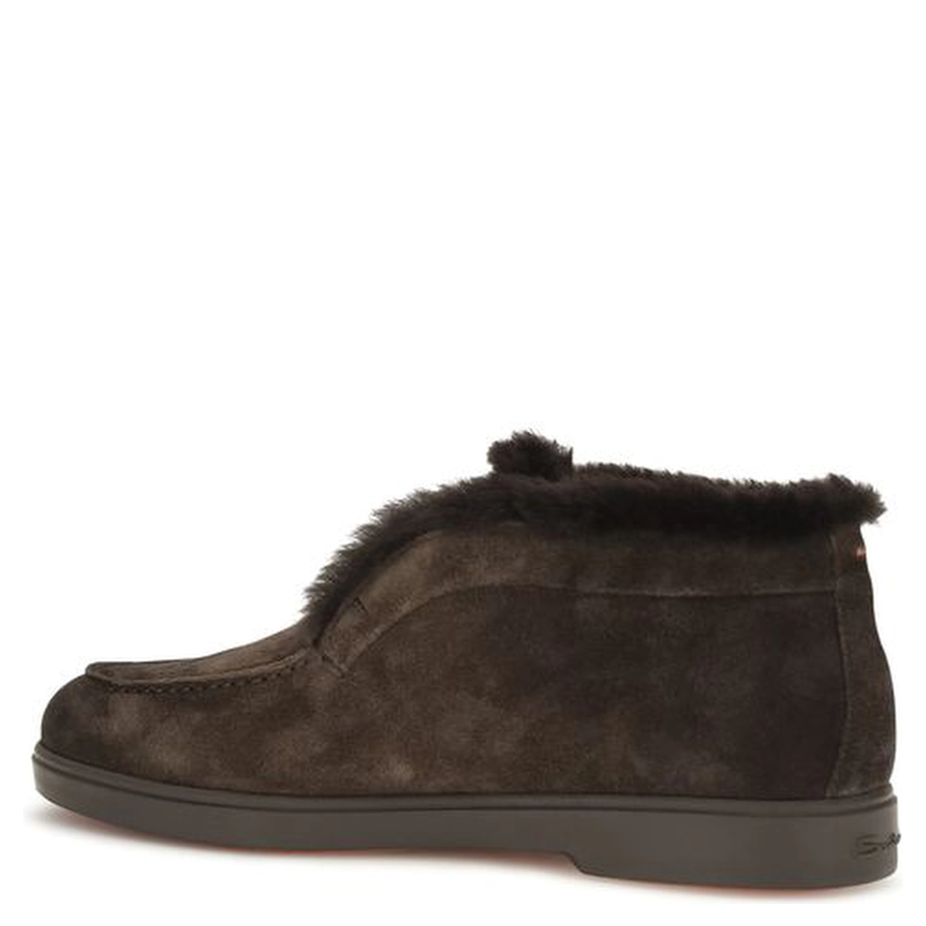Brown Calf Leather Bos Taurus Ankle Boots