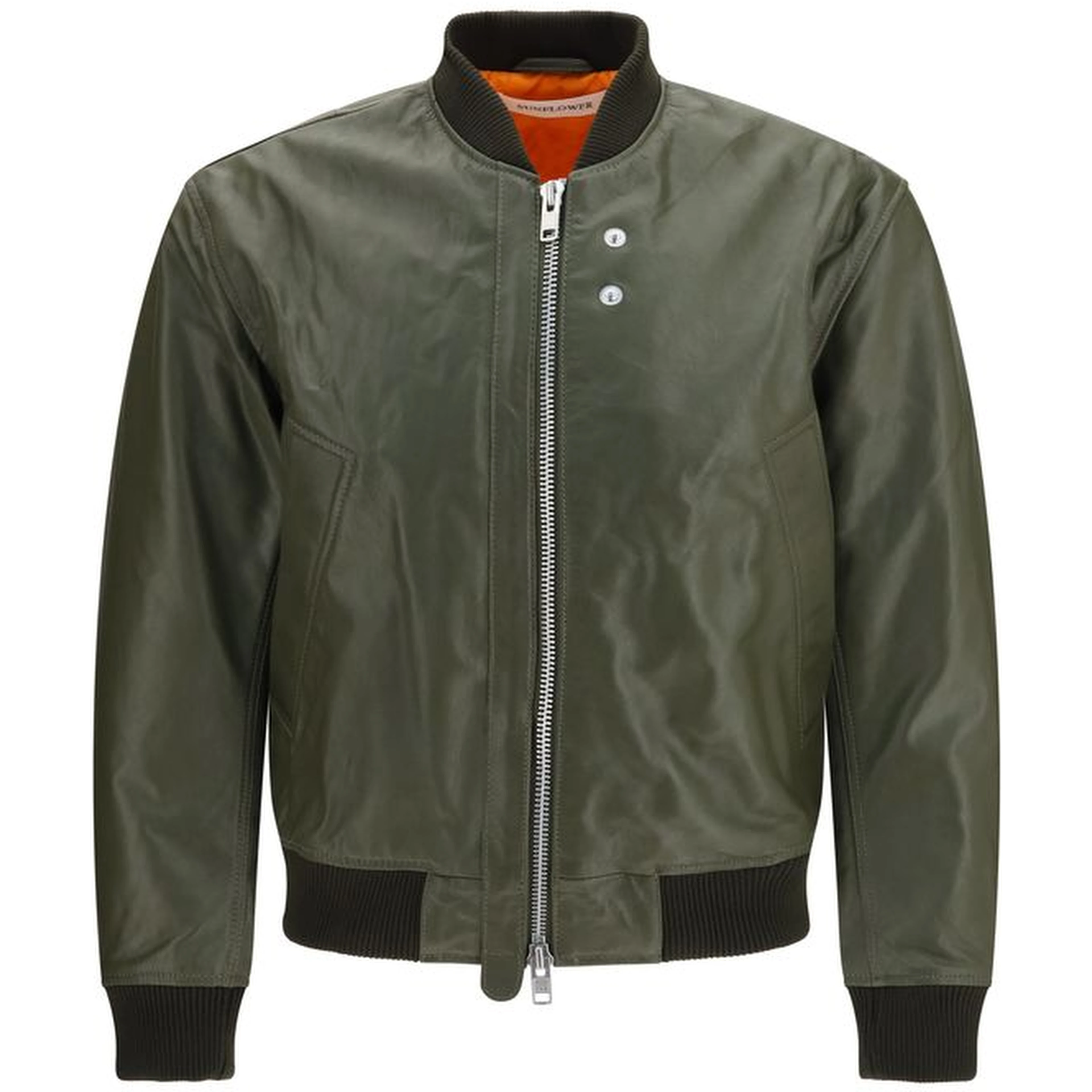Bicolor Calf Leather Bos Taurus Leather Jacket