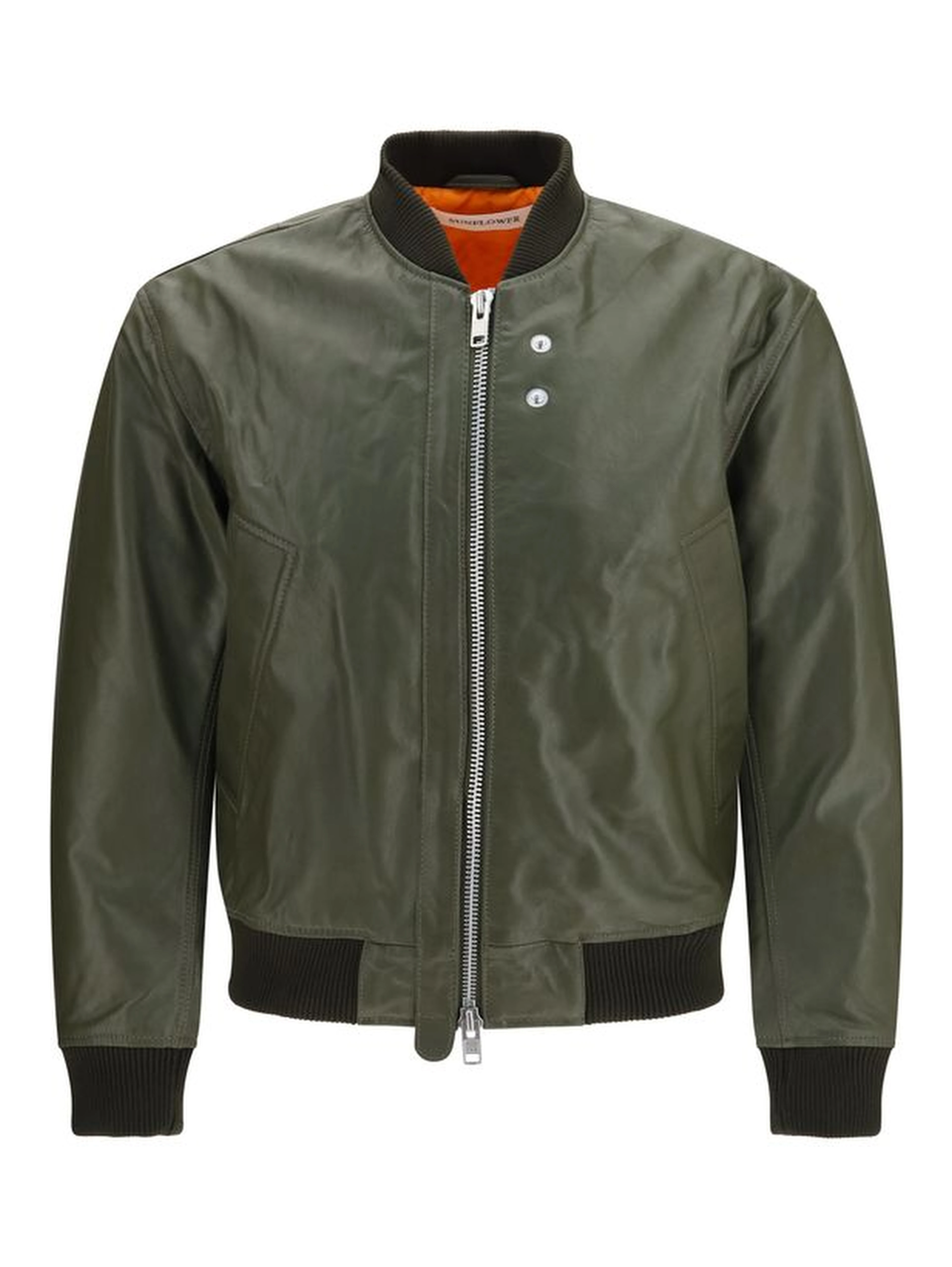 Bicolor Calf Leather Bos Taurus Leather Jacket