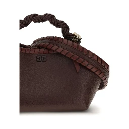 Brown Recycled Leather Shoulder Bag