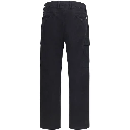 Black Cotton Cargo Pants