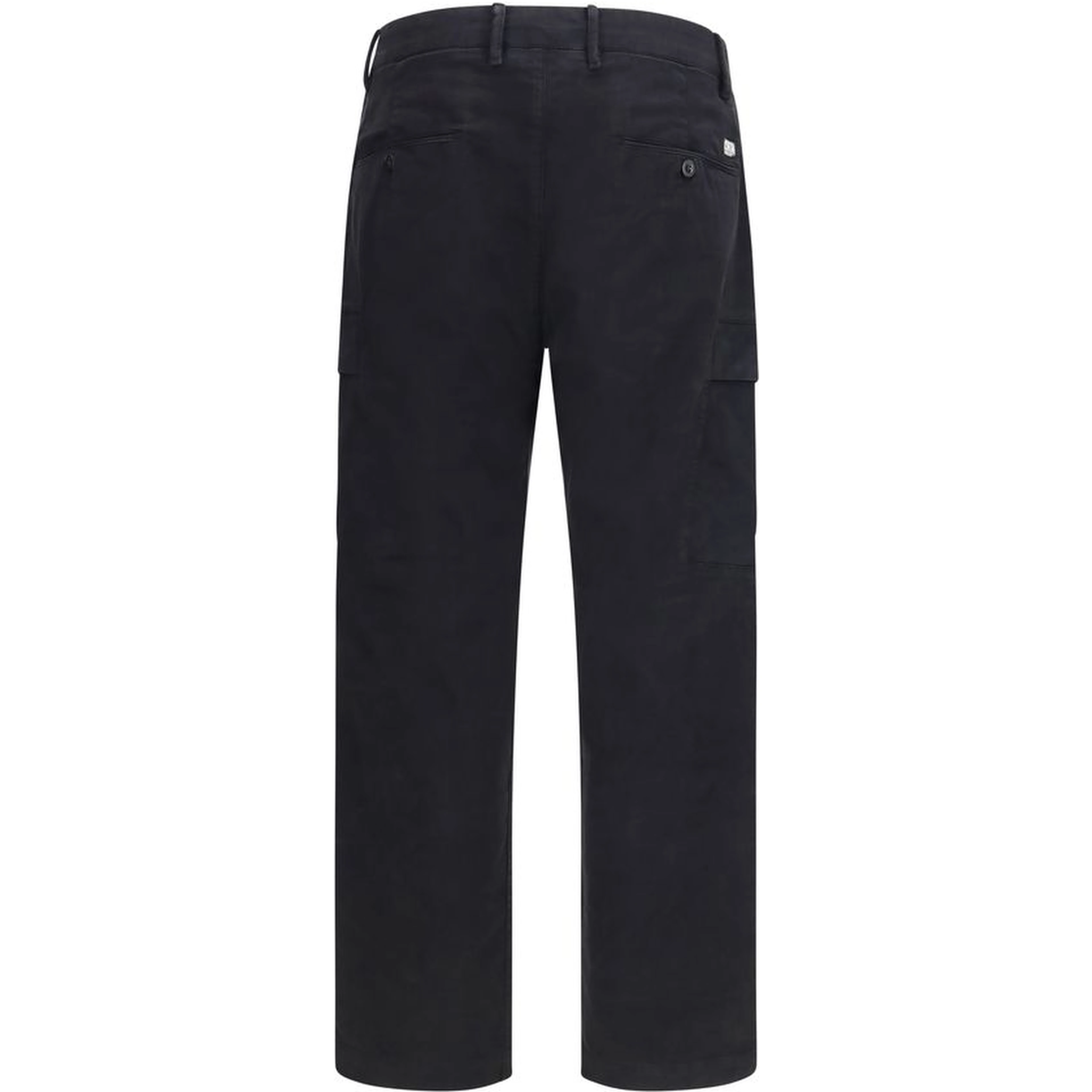 Black Cotton Cargo Pants