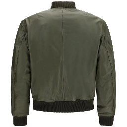 Bicolor Calf Leather Bos Taurus Leather Jacket