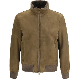 Brown Lamb Ovis Aries Full-Length Jacket