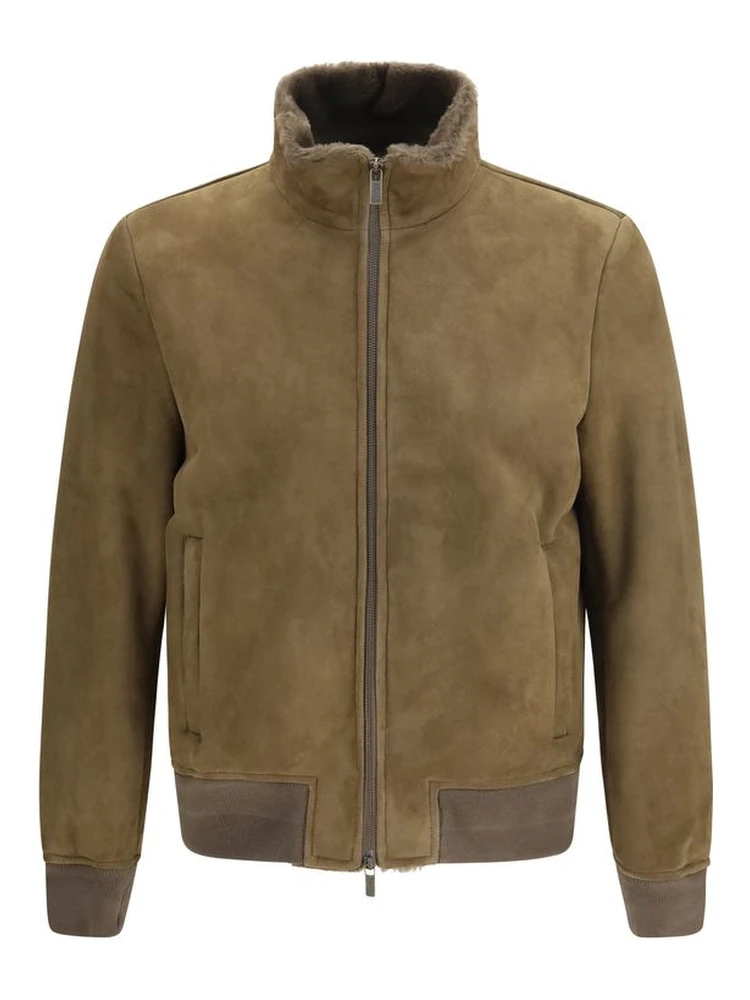 Brown Lamb Ovis Aries Full-Length Jacket