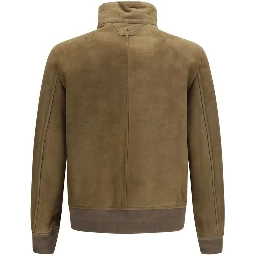 Brown Lamb Ovis Aries Full-Length Jacket