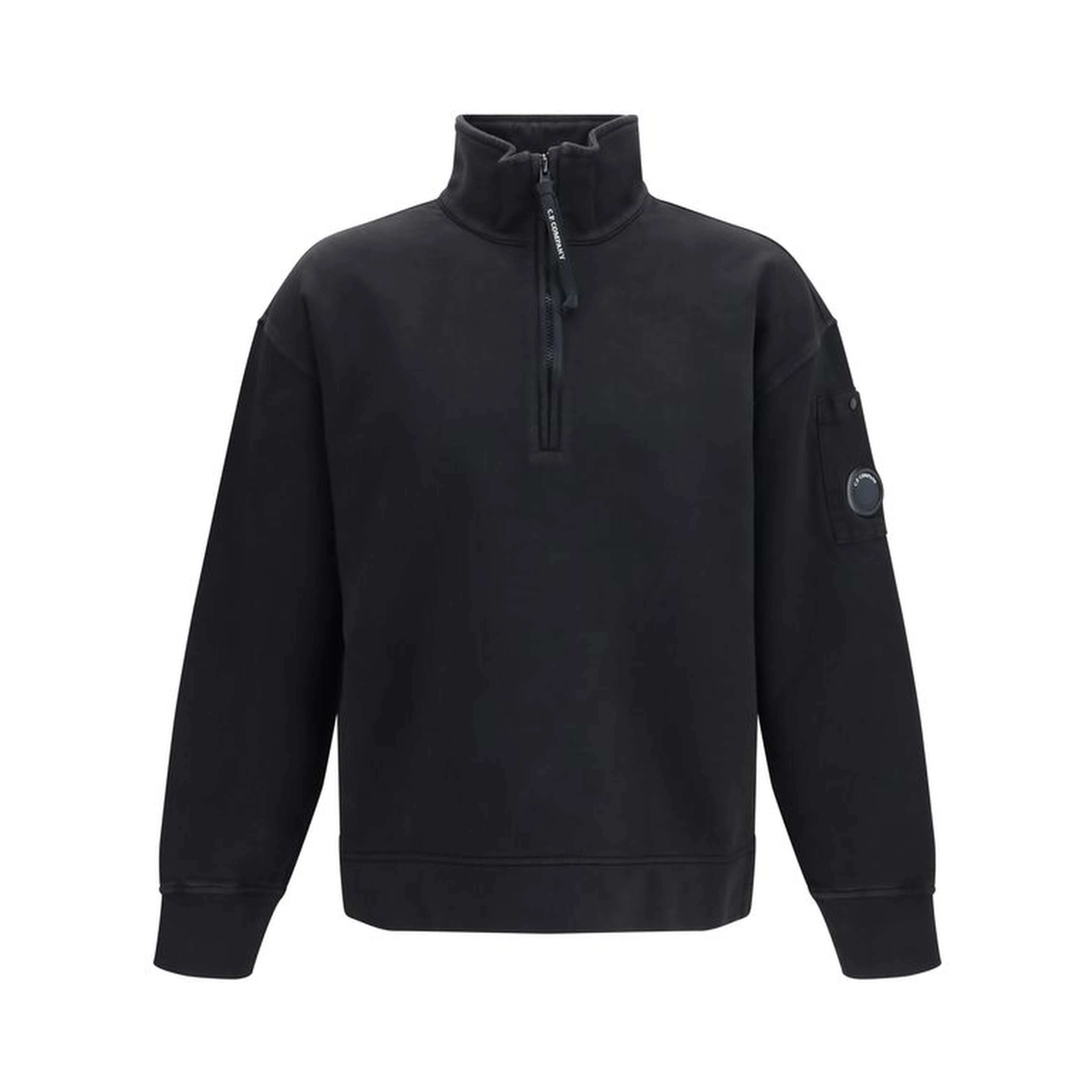 Black Cotton Sweatshirt