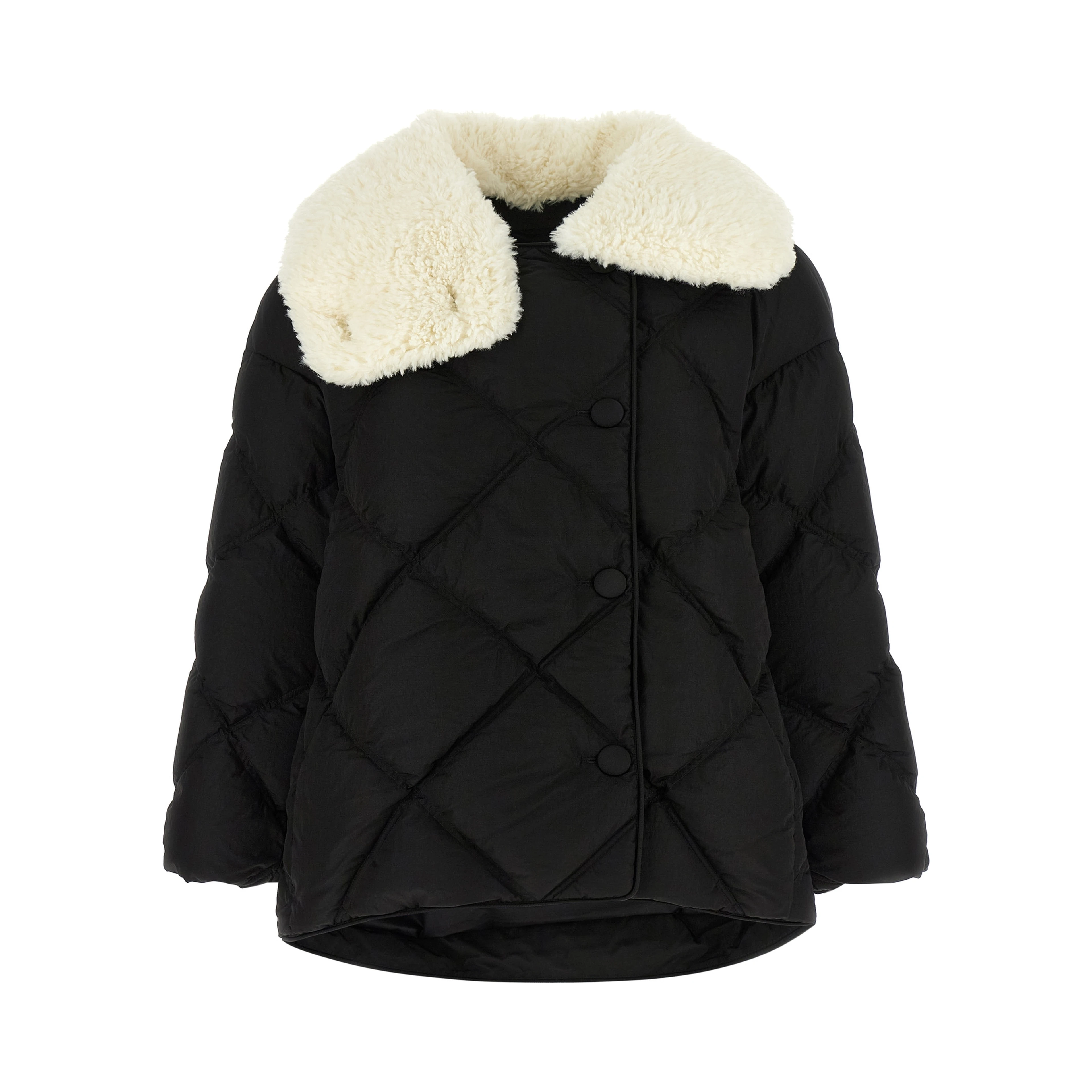 Black Nylon Full-Length Jacket
