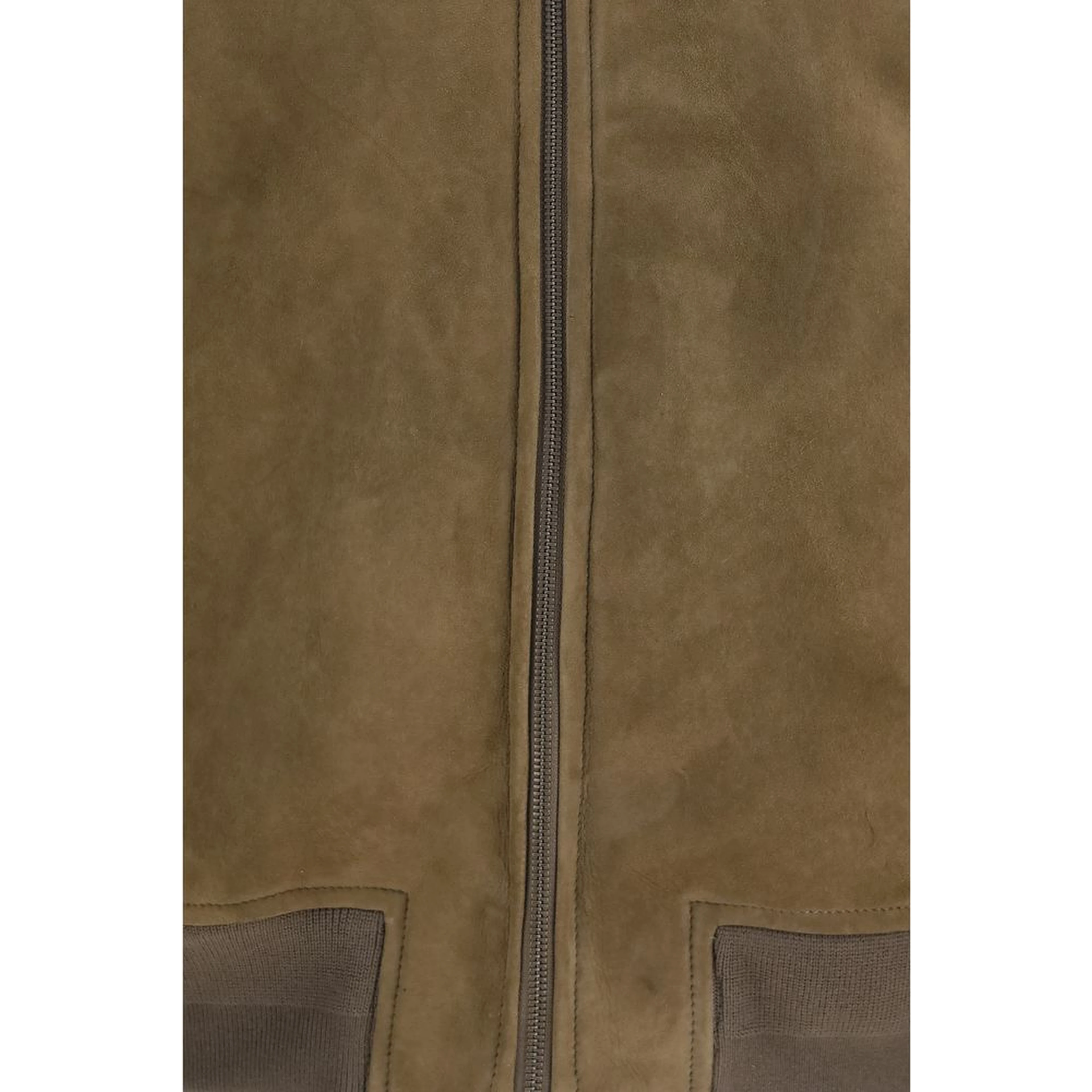 Brown Lamb Ovis Aries Full-Length Jacket