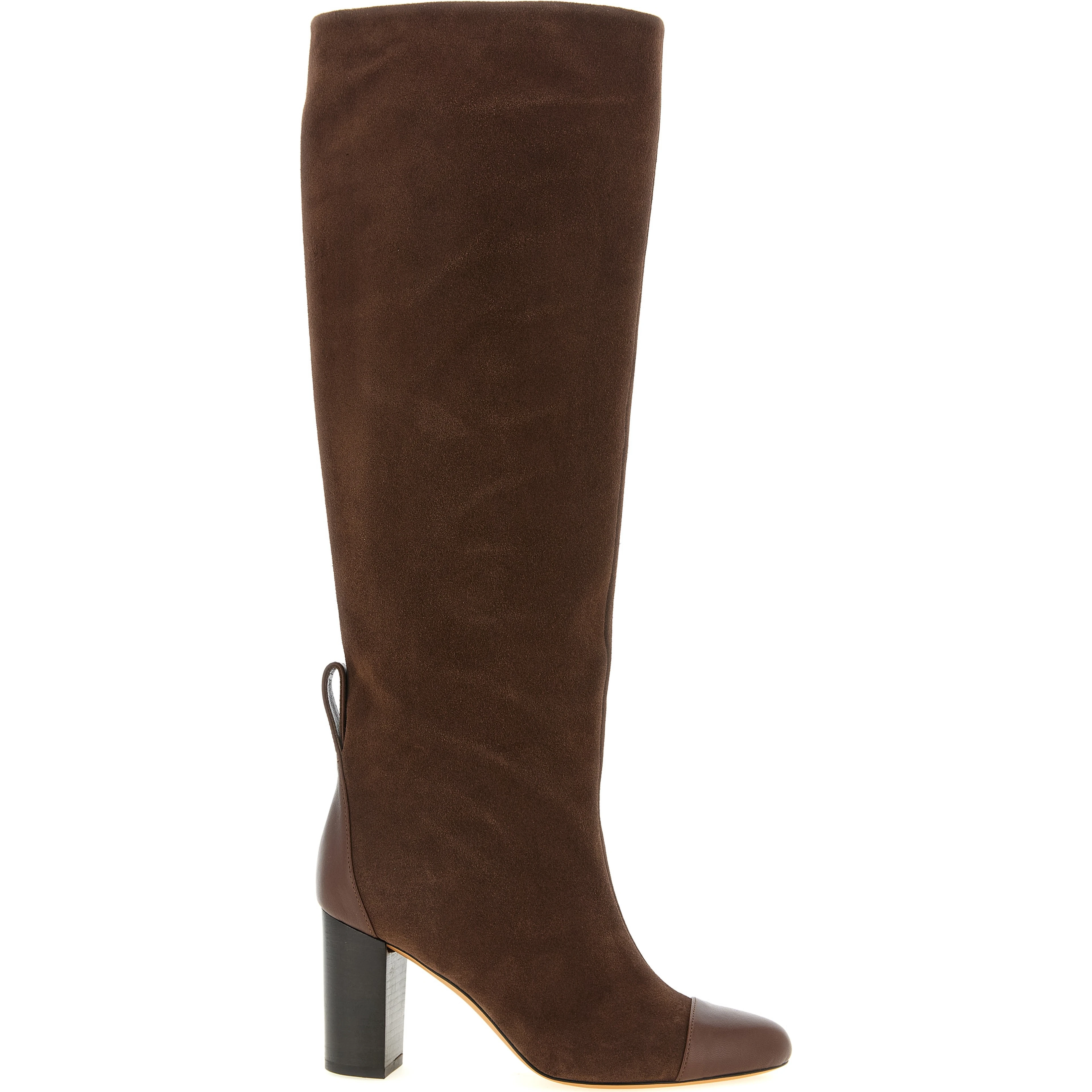 Brown Calfskin Over The Knee
