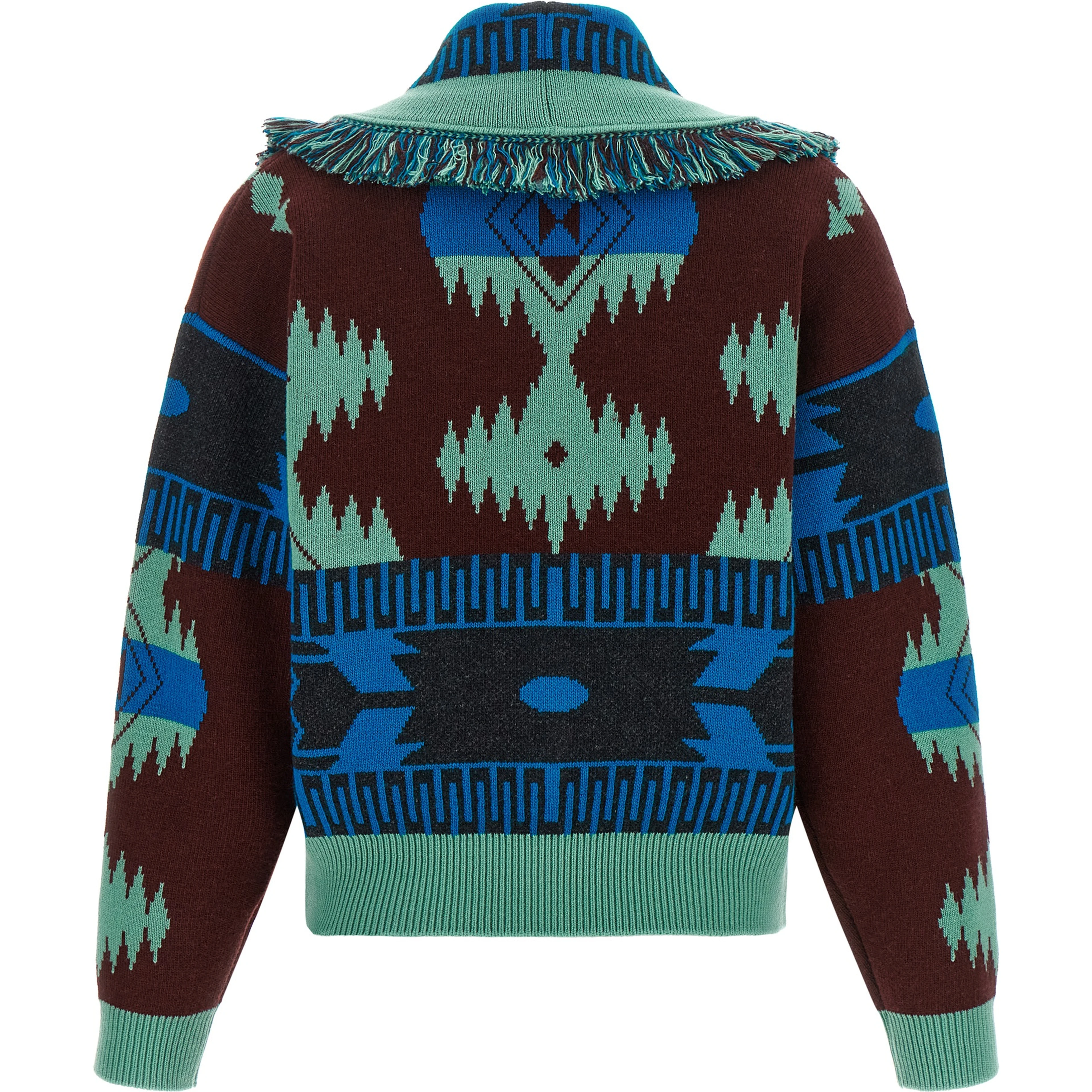 Blue Virgin Wool Cardigan