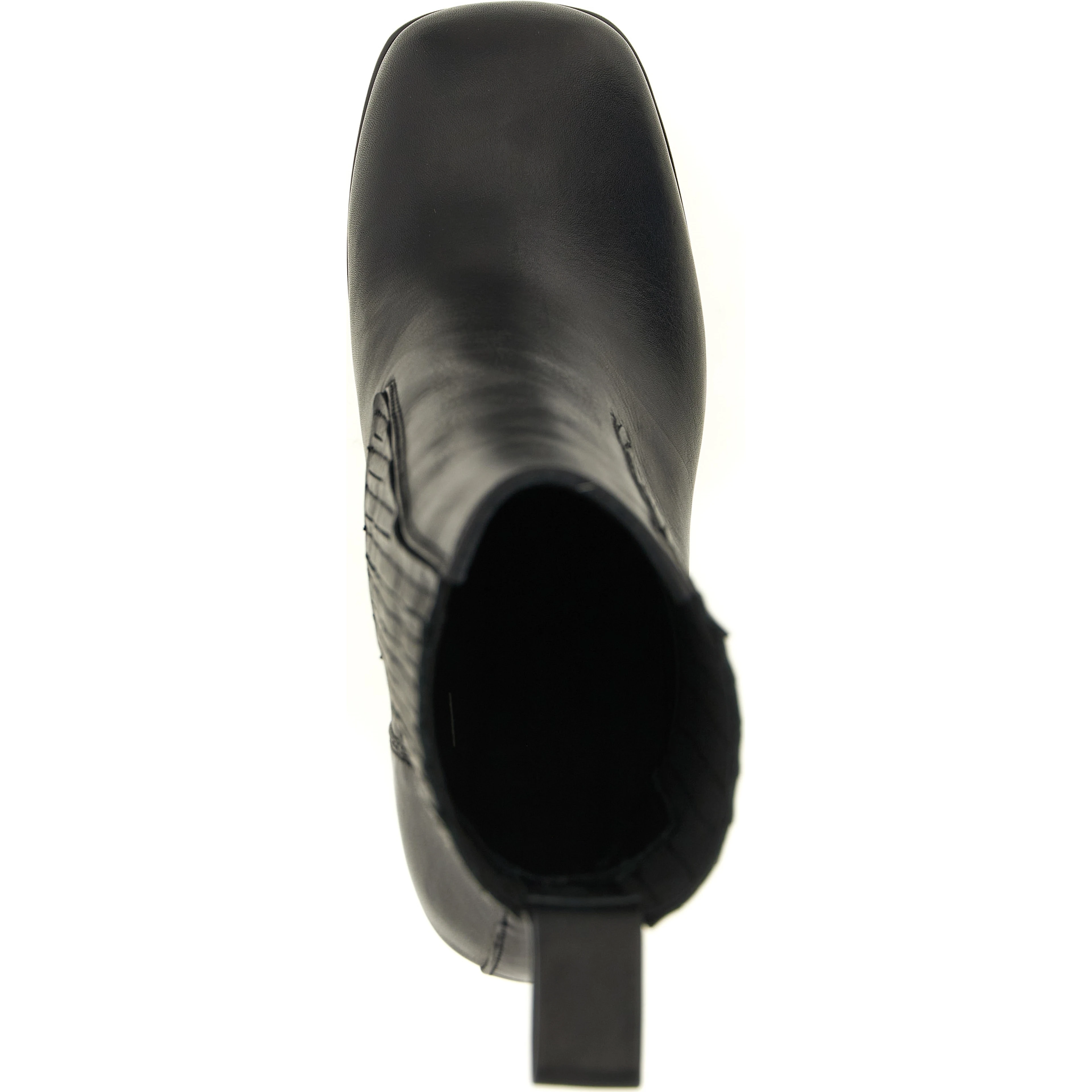Black Calfskin Ankle Boots
