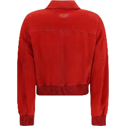Red Goatskin Full-Length Jacket