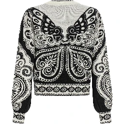 Bicolor Polyester Cardigan