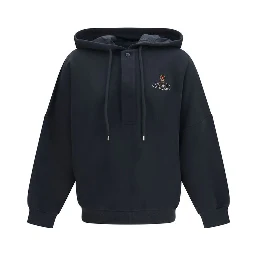Black Cotton Sweatshirt