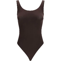 Brown Cotton Bodysuit